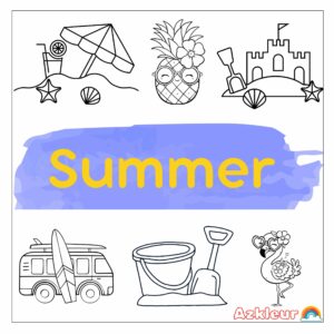 Kleurplaat Zomer